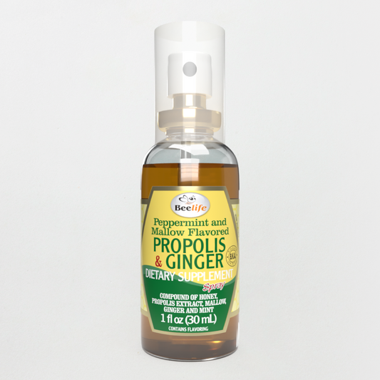 Beelife Propolis Throat Spray Honey & Ginger 1.01fl.oz/30ml