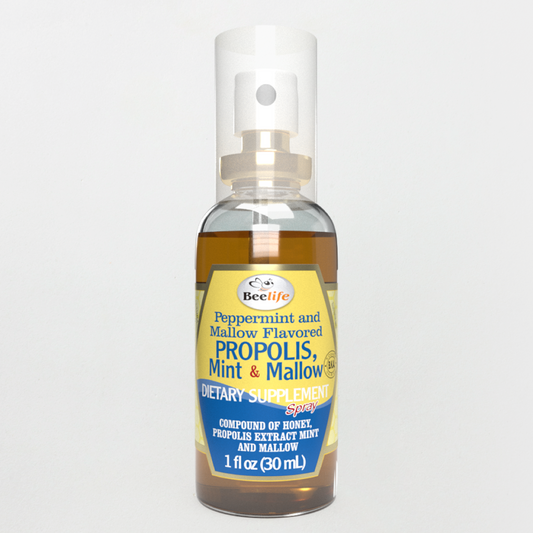 Beelife Propolis Throat Spray Honey, Mint & Mallow 1.01fl.oz/30ml