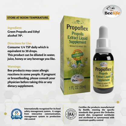 Beelife Green Propolis 15% Dry Extract 1.01fl.oz/30ml